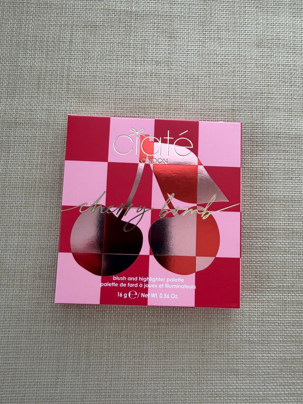Ciate Light/Medium 'Cherry Bomb' Blush & Highlighter Palette